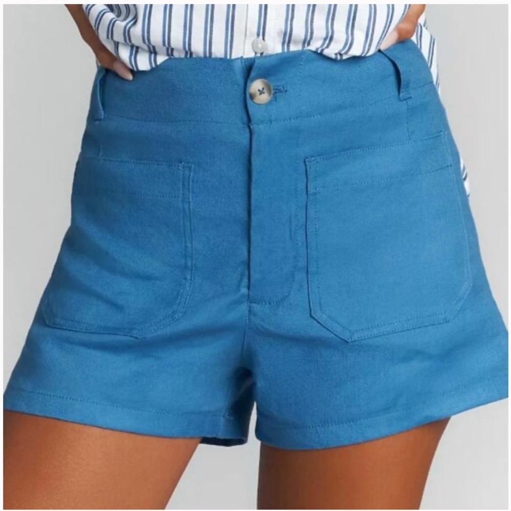 Anthropologie Maeve The Colette Shorts Linen Edition